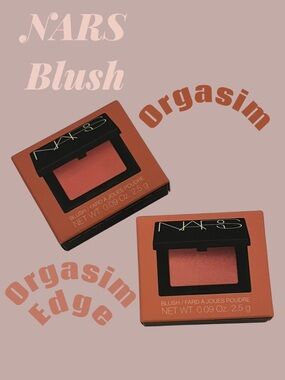 2 Mini NARS Blush Orgasm  + Orgasm Edge Mini .09oz NIB